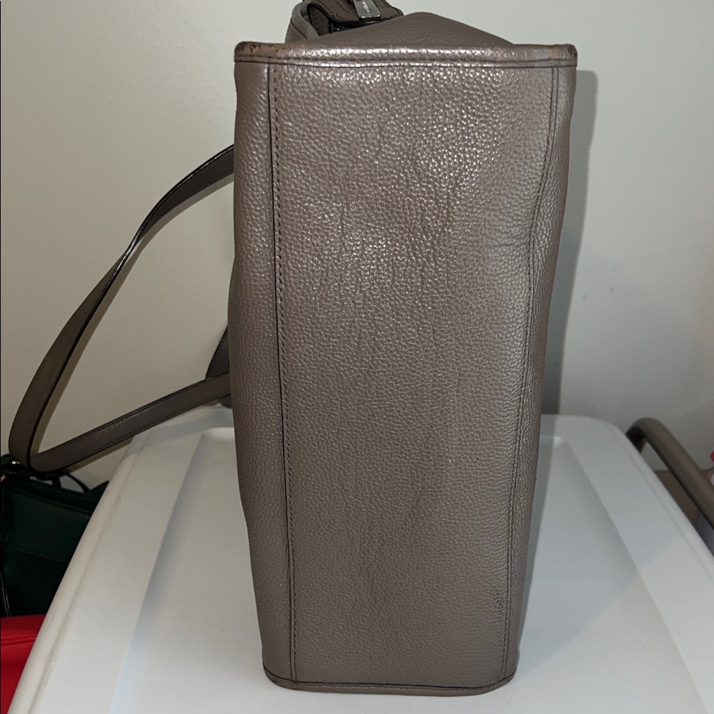 Michael Kors Pebbled Leather Tote in Taupe Grey - Picture 9 of 9